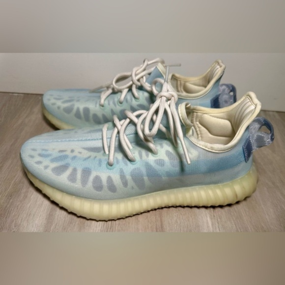 Adidas Yeezy Boost 350 V2 Mono‎ Ice Blue Canvas Shoes Mens 8 - Picture 12 of 12